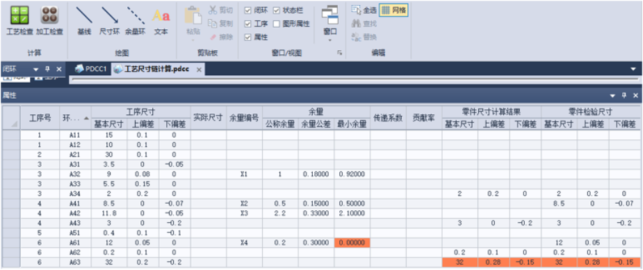 PDCC工藝尺寸鏈功能特點2.png 尺寸鏈計算工具